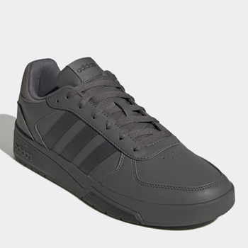 Tenisówki męskie z eko skóry adidas Originals Courtbeat Court GW9726 45.5 (10.5UK) 29 cm Ciemnoszare (5904248848255)