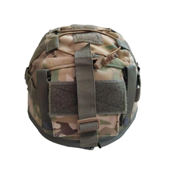 Кавер-чохол на тактичний шолом MICH універсальний з підсумком для АКБ (cover-mich-ua-zsu)