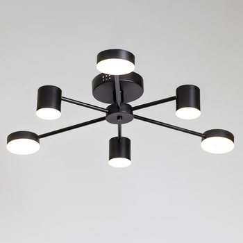 Люстра пристельова світлодіодна-LED чорна DIMMER 72w Sneha (9961867800/6 BLACK)