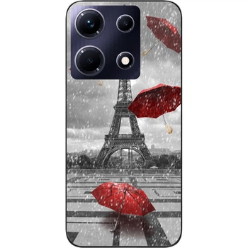Бампер силиконовый чехол SMTT для Infinix Note 30 4G (X6833B) с картинкой Париж