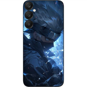 Силиконовый чехол SMTT для Samsung A25 5G Galaxy A256B с картинкой Наруто аниме Какаси Хатаке