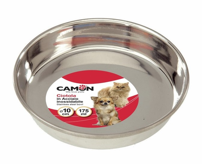 Miska dla kotów Camon Metalowa 175 ml (8019808043524)