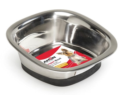 Metalowa miska dla psów Camon Durapet Kwadratowa 800 ml (8019808111803)