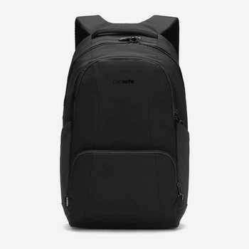 Рюкзак чоловічий тканинний 25 л вміщує формат А4 PacSafe LS450 backpack 40135 Чорний (0688334005993)