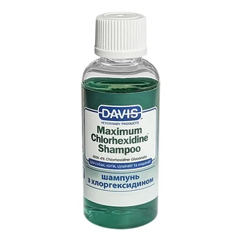 Шампунь Davis Maximum Chlorhexidine Девис для лечения кожи у собак и кошек (хлоргексидин 4%), 50 мл (CH4SR50)