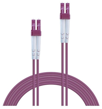 Patchcord światłowodowy Lindy LC/LC OM4 3 m Purple (4002888463423)