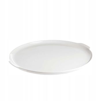 Talerz do ciasta z uchwytami La Porcellana Bianca Arezzo biały 32.5 cm (P500400634) 