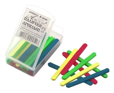 Счетные палочки Атлас AS-0032, К-3040 5 см 25 шт пластиковые