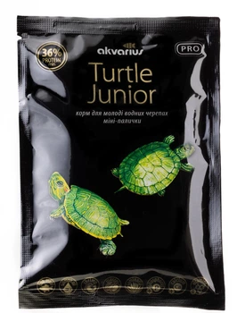 Корм Акваріус Turtle Junior меню для молоді прісноводних черепах, міні-палички, 10г