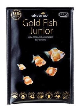 Корм Акваріус Gold Fish Junior меню для молоді золотих риб, міні-пелети, 10г
