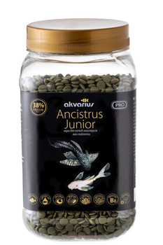 Корм Акваріус Ancistrus Junior меню для молоді анциструсів, міні-таблетки, 350г