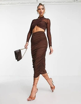 Топ Asos 118687436 40 коричневый