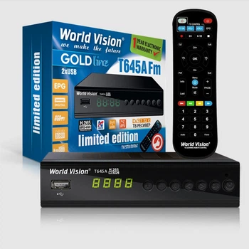 Цифровий ефірний Т2 тюнер World Vision T645A FM
