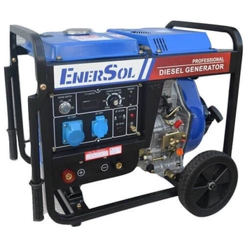 Дизельный сварочный однофазный генератор 6.6 кВА EnerSol SWD-7E