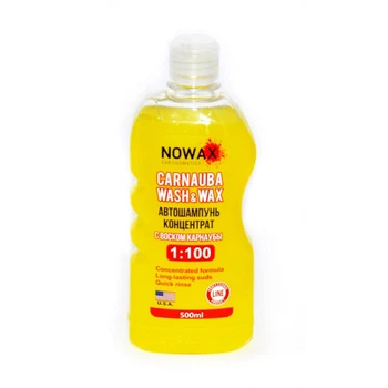 Автошампунь концентрат з віском карнауби 1:100 Nowax Carnauba Wash&Wax 0.5л (2813378)