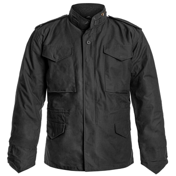Куртка Helikon-Tex M65 - NyCo Sateen, Black M/Long (KU-M65-NY-01)