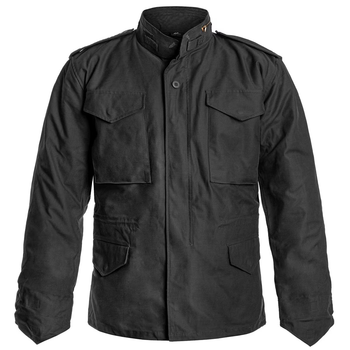 Куртка Helikon-Tex M65 - NyCo Sateen, Black 2XL/Regular (KU-M65-NY-01)