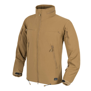 Куртка Helikon-Tex Cougar Qsa + Hid - Soft Shell Windblocker, Coyote S/Regular (KU-CGR-SM-11)