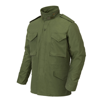 Куртка Helikon-Tex M65 - NyCo Sateen, Olive green 2XL/Long (KU-M65-NY-02)