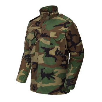 Куртка Helikon-Tex M65 - NyCo Sateen, US Woodland S/Regular (KU-M65-NY-03)