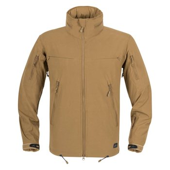 Куртка Helikon-Tex Cougar Qsa + Hid - Soft Shell Windblocker, Coyote 2XL/Regular (KU-CGR-SM-11)