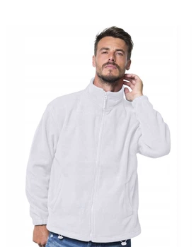 Флисовая кофта JHK POLAR FLEECE MAN, размер XXL, белый мужской батник, без капюшона