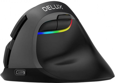 Беспроводная компьютерная мышь DeLUX M618 mini Черная