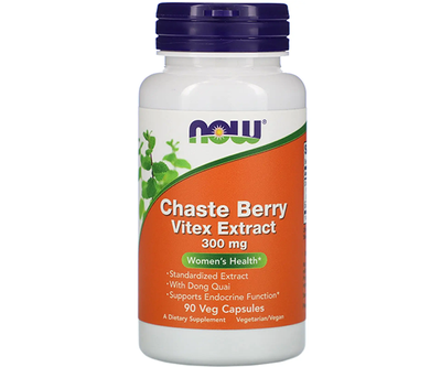 Екстракт вітексу священного NOW Foods (Chaste Berry Vitex Extract) 300 мг 90 капсул NOW04773