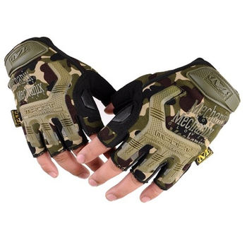 Рукавиці тактичні безпалі Mechanix M-Pact Gloves Woodland L