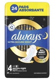 Гигиенические прокладки Always Ultra Secure Night (Размер 4) 24 шт