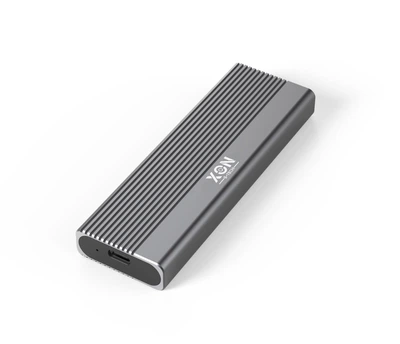 Зовнішня кишеня XON MemoryCase для M.2 NVMe (PCIe) / NGFF (SATA) USB 3.1 Type-C Сіра (XSC1C13NN1MG 6242)