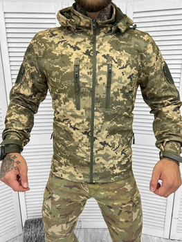 Осіння тактична куртка софтшов softshell squad піксель XL