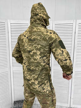 Осенняя тактическая куртка софтшел softshell squad пиксель XL