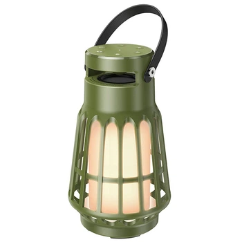 Портативная колонка bluetooth Hoco BS61 Wild fun outdoor campinh light Зеленый