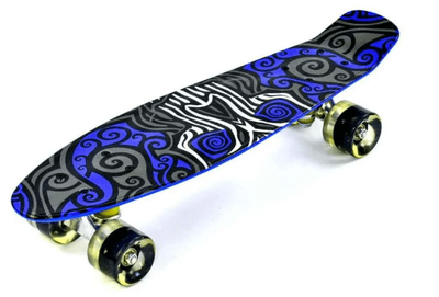 Скейт Best Board Графіті синій PU світло F 6510