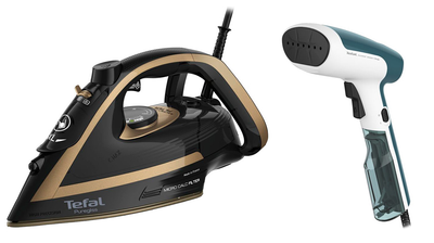 Праска Tefal PUREGLISS Coppertinto & Black FV8064E0 + Відпарювач TEFAL ACCESS STEAM FIRST DT6131E0 (Комплект)