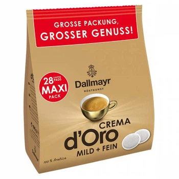 Кава в монодозах чалдах Philips Senseo Dallmayr Crema D'oro Mild & Fein&nbsp;28 шт 62 мм