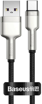 Кабель Baseus Cafule USB Type A - USB Type C 1 м Black (CAKF000101)