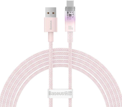 Kabel Baseus Explorer USB Type-A - USB Type-C 1 m Pink (CATS010504)