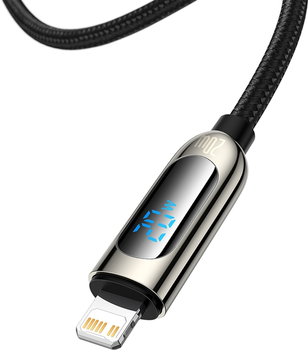 Kabel Baseus Display USB Type-C - Lightning PD 1 m Black (CATLSK-01)