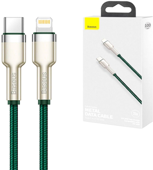 Kabel Baseus Cafule USB Type-C - Lightning PD 1 m Green (CATLJK-A06)