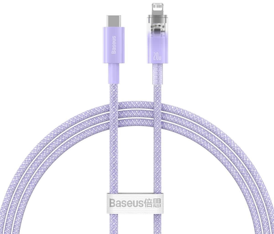 Kabel Baseus Explorer USB Type-C - Lightning 2 m Purple (CATS010305)
