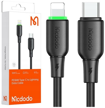 Kabel Mcdodo USB Type-C - Lightning 1.2 m Black (CA-4761)