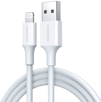 Kabel Ugreen USB Type-A - Lightning 0.5 m White (6957303883134)