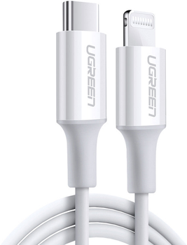 Kabel Ugreen USB Type-C - Lightning 0.5 m White (6957303867479)