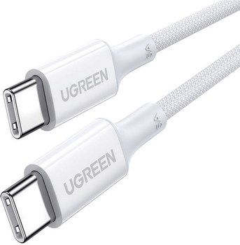 Кабель швидкої зарядки Ugreen USB Type-C - USB Type-C 0.5 м White (6941876212668)