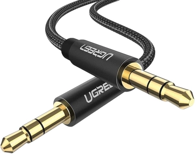 Kabel Ugreen mini-jack 3.5 mm - mini-jack 3.5 mm 0.5 m Grey (6957303816019)