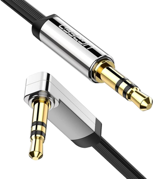 Kabel Ugreen mini-jack 3.5 mm - mini-jack 3.5 mm 1.5 m Black (6957303815982)