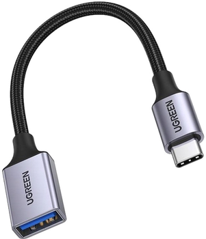 Adapter Ugreen USB Type-C - USB Type-A Black (6941876222285)