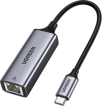 Адаптер Ugreen RJ-45 - USB Type-C Grey (6957303804191)